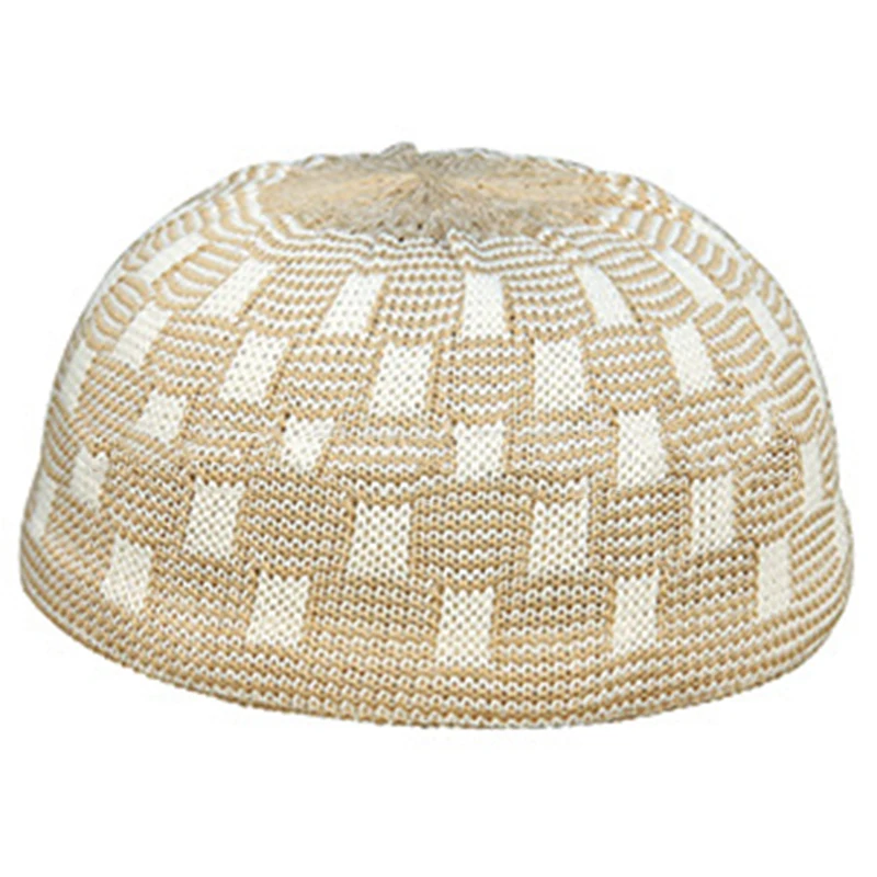 

Men Muslim Cap Islamic Prayer Hat Knitting Head Wear Hats New 2020