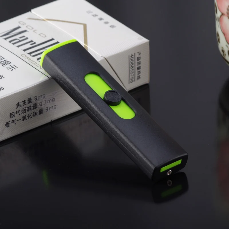 Металлическая электрическая зажигалка, Usb перезаряжаемая зажигалка, ветрозащитная зажигалка, аксессуары для сигарет, гаджеты для мужчин - Цвет: 3