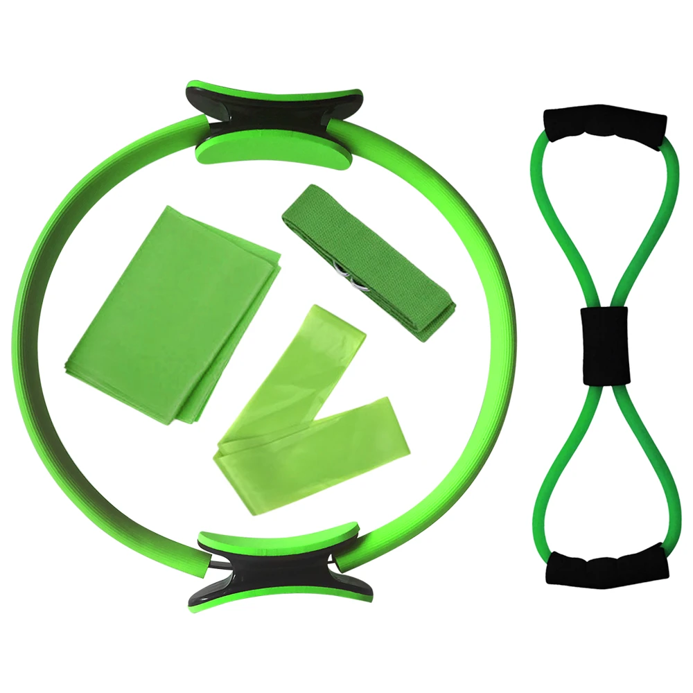 Комплект оборудования для йоги 5 шт. эластичный хлопковый ремешок пилатеса 8