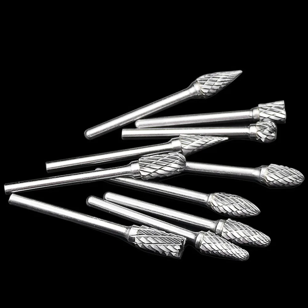 

1pc 3x6mm Tungsten Carbide Burrs Rotary Drill Die Grinder Carving Bit Double Cut