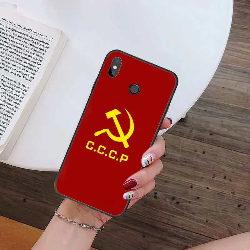 

Soviet Union USSR Flag Phone Case For Xiaomi Redmi note 7 8 9 t k30 max3 9 s 10 pro lite