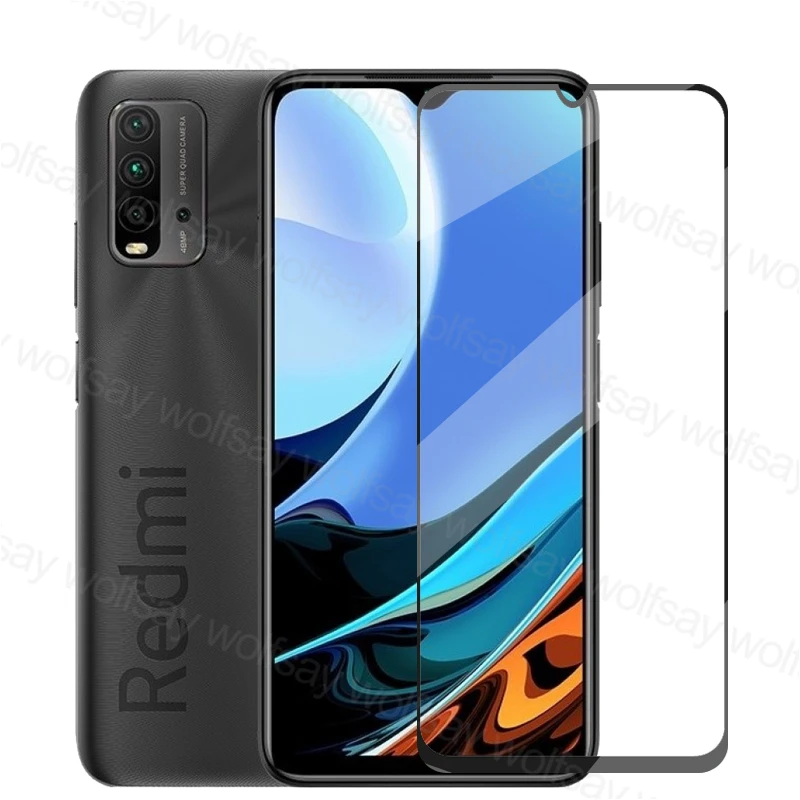 1 шт. полностью клеевое стекло для Xiaomi Redmi 9T закаленное Защита экрана портативная