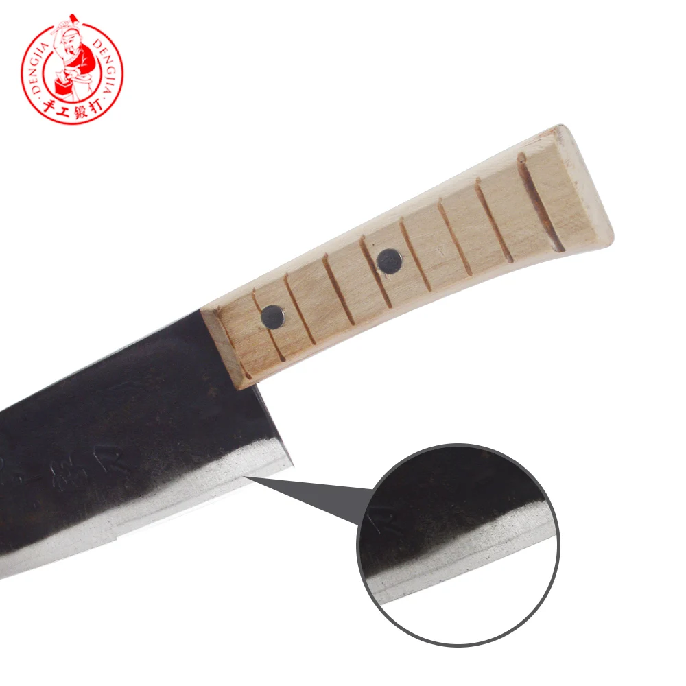 Многофункциональный кухонный нож DENGJIA ручной ковки из углеродистой стали для