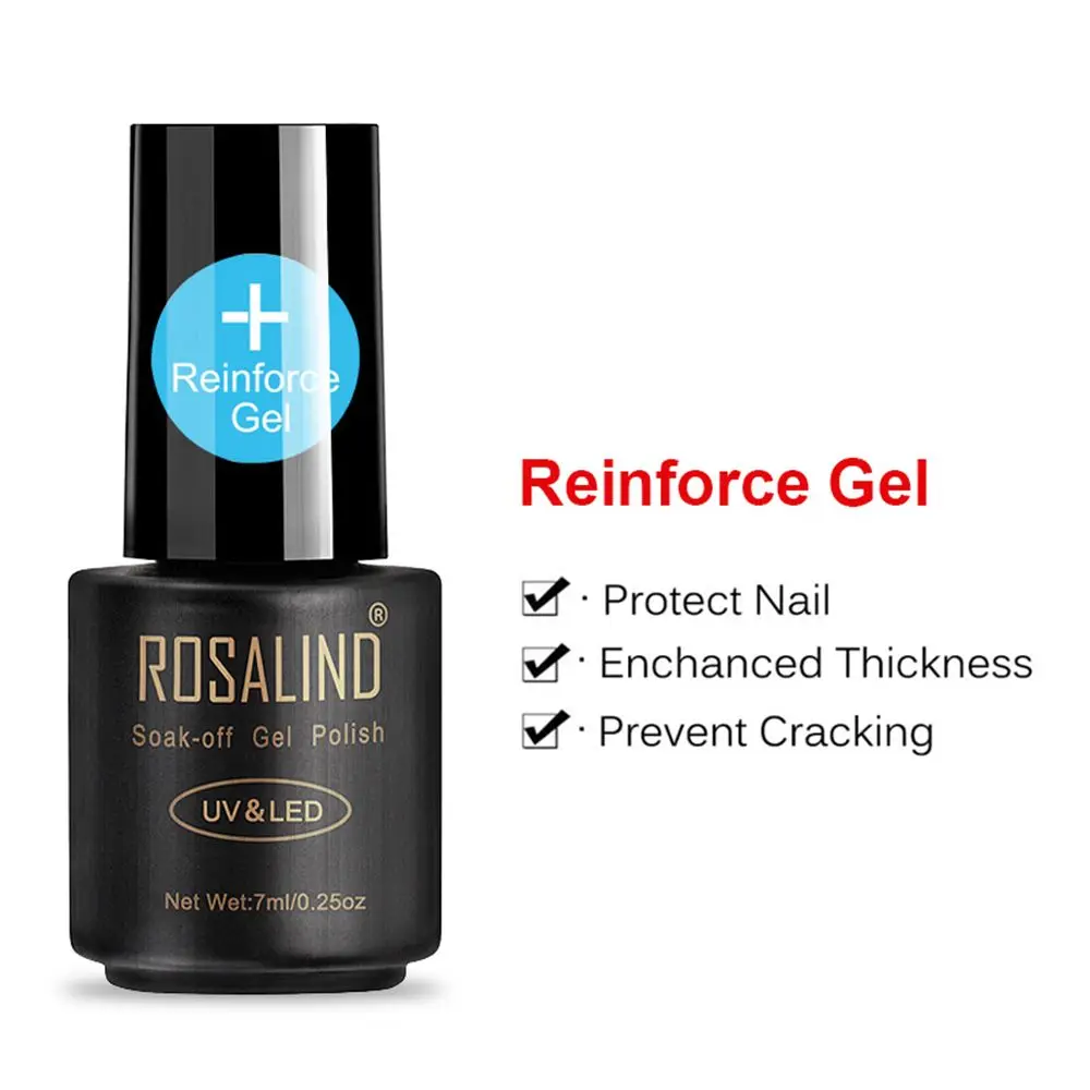 ROSALIND 7 мл матовый гель для ногтей верхнее покрытие гель для ногтей УФ Замачивание тусклой матовой поверхности Перманентный гель-лаки для ногтей декор для ногтей