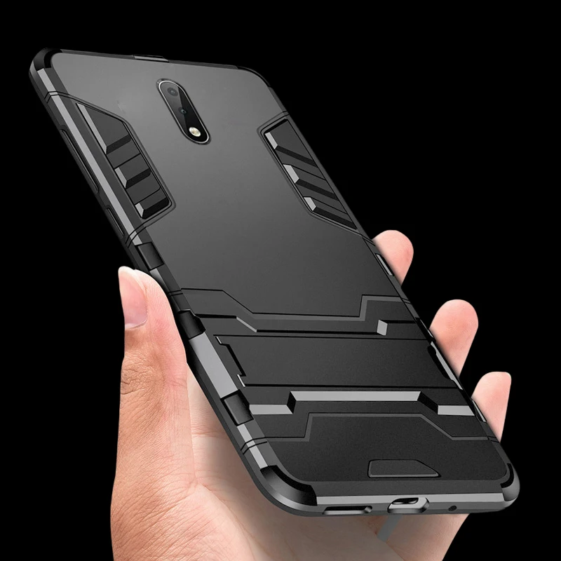 Чехол для Nokia 6 N6 TA-1021 силиконовый пластик гибридный броня подставки телефон Nokia6 TA-1033 TA-1025 5.5 дюймов.