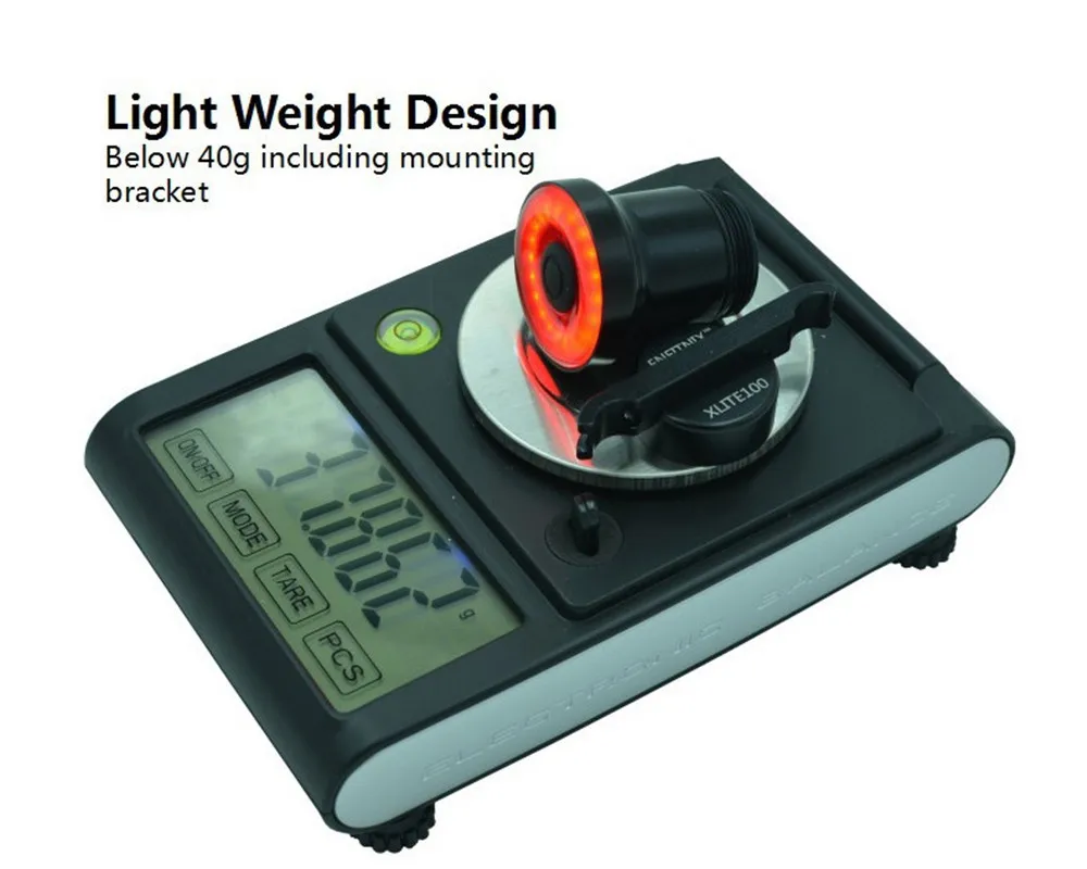 

XLITE100 Bicycle Flashlight Bike Rear Light Auto Start/Stop Brake Sensing IPx6 Waterproof LED Charging Cycling Taillight