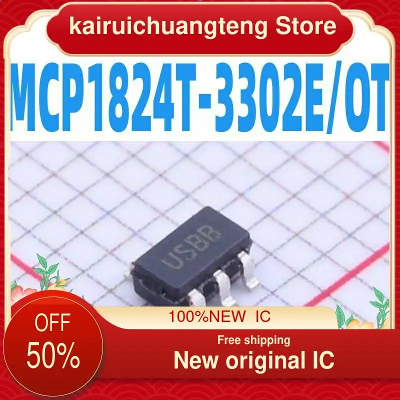 

10PCS MCP1824T-3302E/OT SOT23-5 US ** nuevo original
