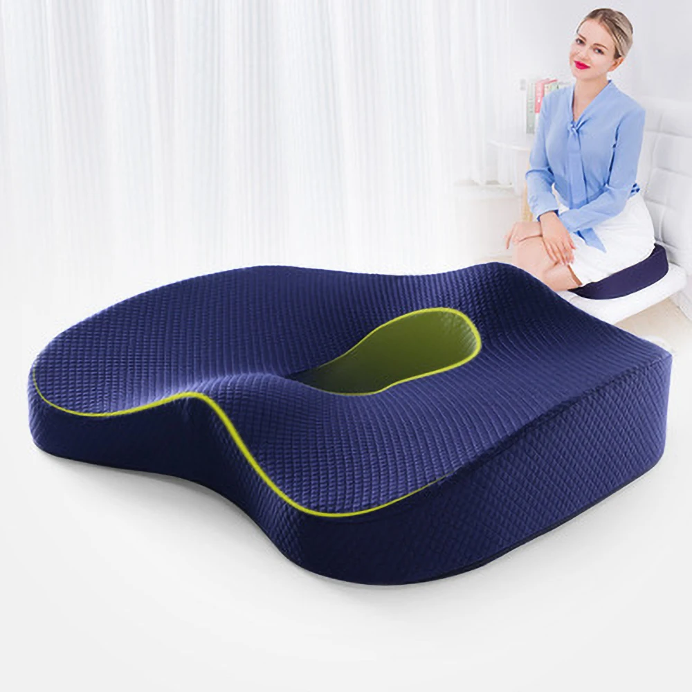 Нескользящая Ортопедическая подушка на сиденье из пены с эффектом памяти для