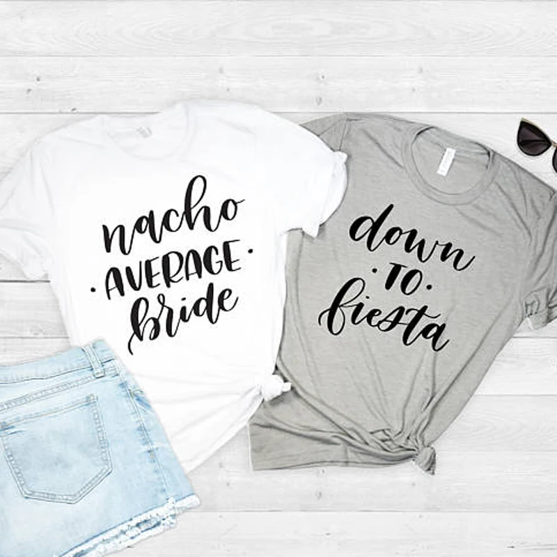 Bridal Party Team Shirt Female Tshirts Summer Friends T-shirt Casual Crewneck Tees | Женская одежда