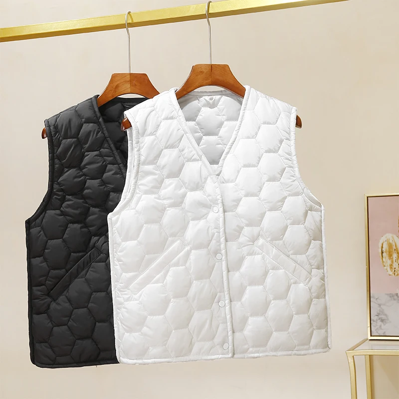 

Женский жилет с хлопковой подкладкой, новинка 2021, короткая легкая верхняя одежда в Корейском стиле, модный универсальный хлопковый жилет