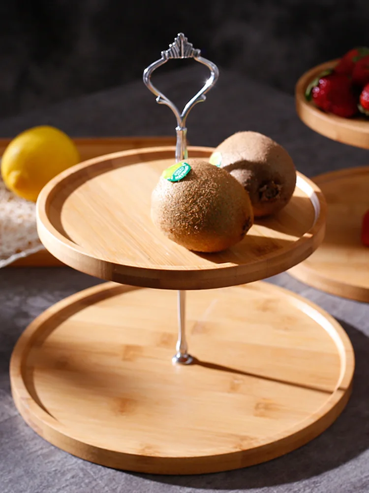 

2/3 Layers Fruit Tray Fruit Dish Snacks Nut Melon Seeds Bowl Candy Plate Multifunctional Fruit Plate Snack Candy Box Snack Box