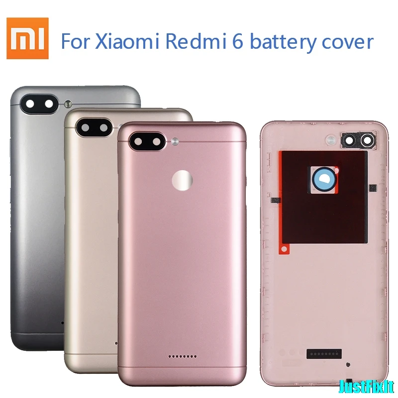 Оригинальный Корпус для Xiaomi Redmi 6/6A задняя крышка батарейного отсека запасные