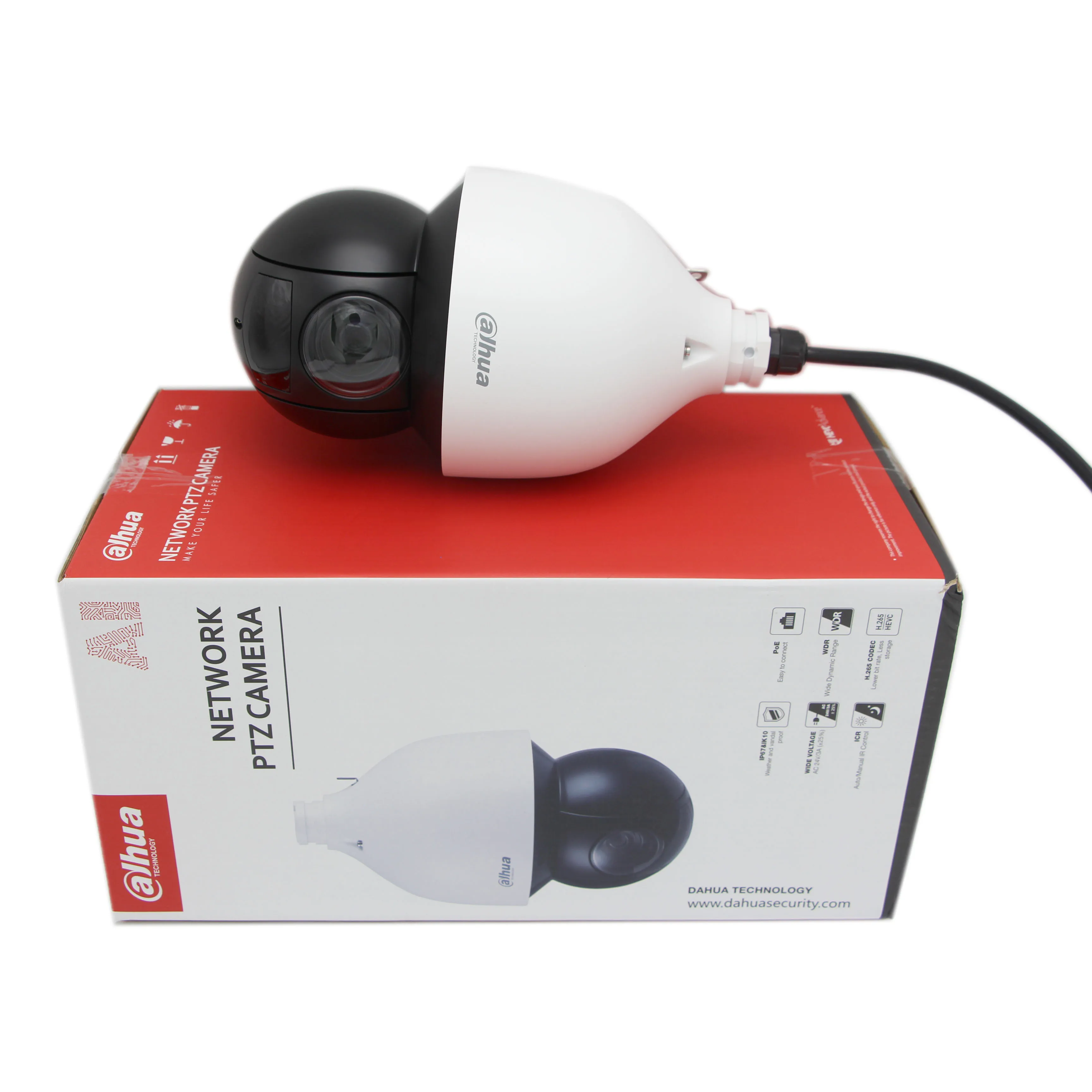 Камера видеонаблюдения Dahua наружная камера 4 МП 45X с фотоувеличением Φ POE + IP67 IK10