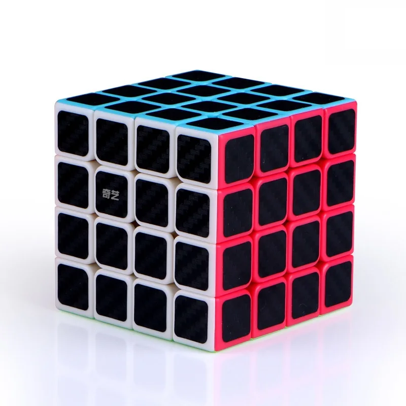 QIYI 4 шт./компл. 2x2x2 3x3 4x4x4 5x5x5 Волшебные кубики из углеродного волокна детские