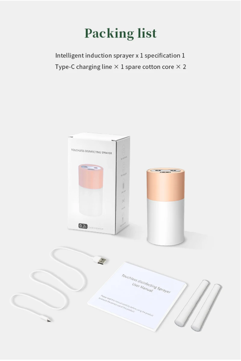 

Smart Induction Washing Sprayer Induction Alcohol Disinfector Intelligent Infrared Induction Disinfection Hand Washing Sprayer
