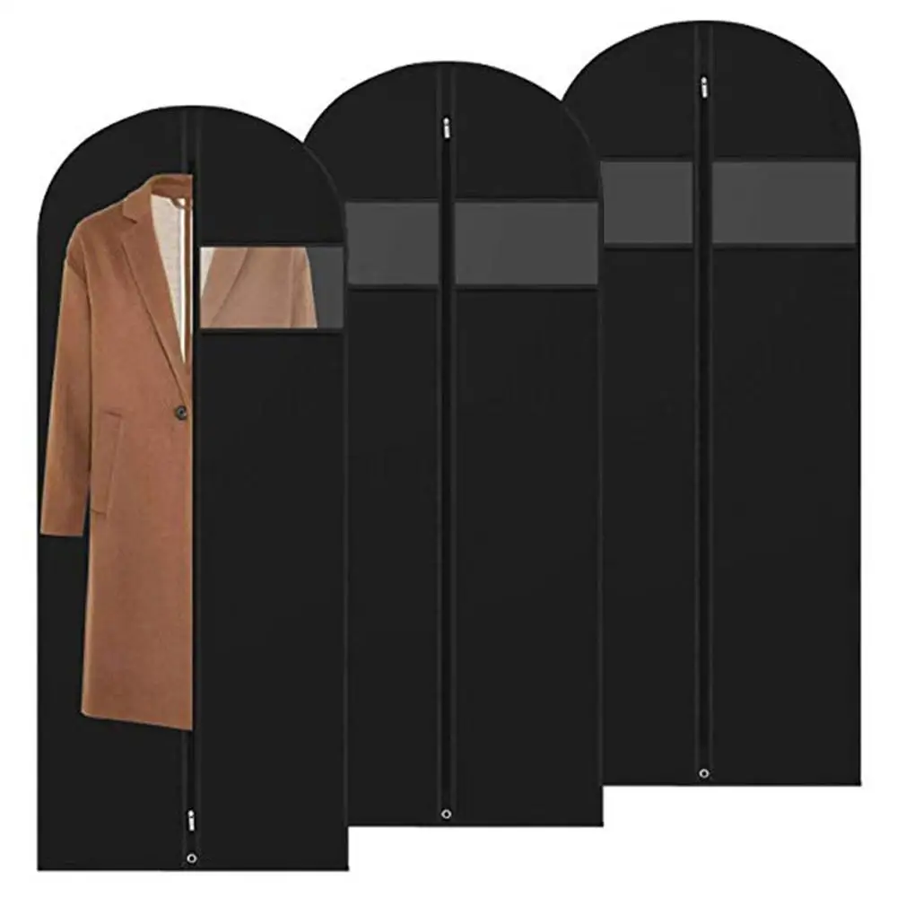 

Garment Bag Covers Hanging Suit Bag Covers Full Zipper Washable Suit Cover with Clear Window Clothes Travel Bags for Dresses ect