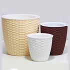 Крышка для горшка для растений, пластиковая крышка для цветов из ротанга, круглая, современная, декоративный горшок для цветов, прочная, Лучшая цена