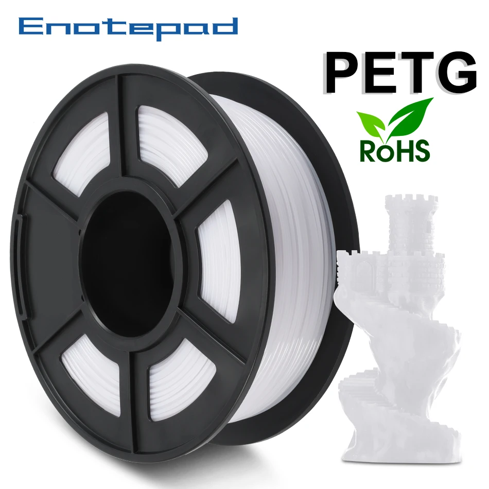 Enotepad ПЭТГ допуск +/ 0 02 мм 1 75 кг/2.2lbs 3D принтеры нити катушки Новый поддерживаем