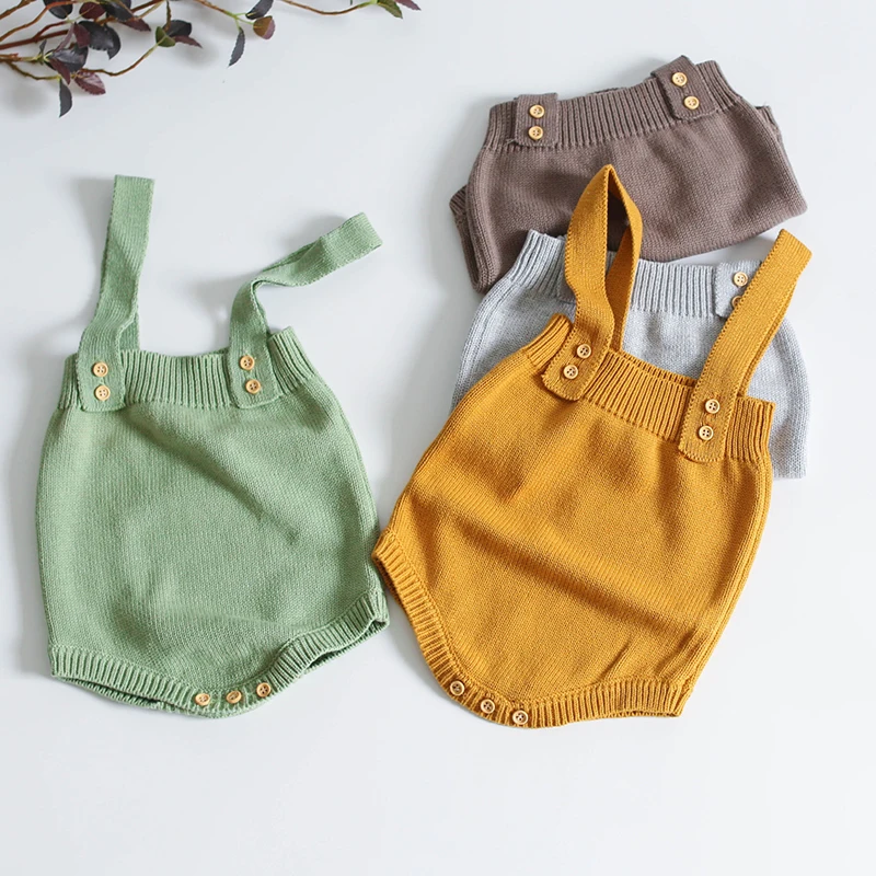 Детский трикотажный комбинезон без рукавов на весну осень|Боди для малышек| |