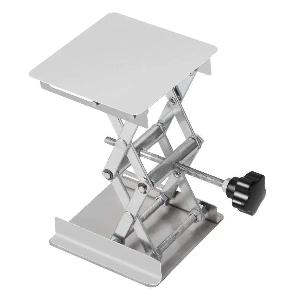 

4"x4" 100x100mm Router Lift Table Woodworking Engraving Lab Lifting Stand Rack lift platform Woodworking Benches