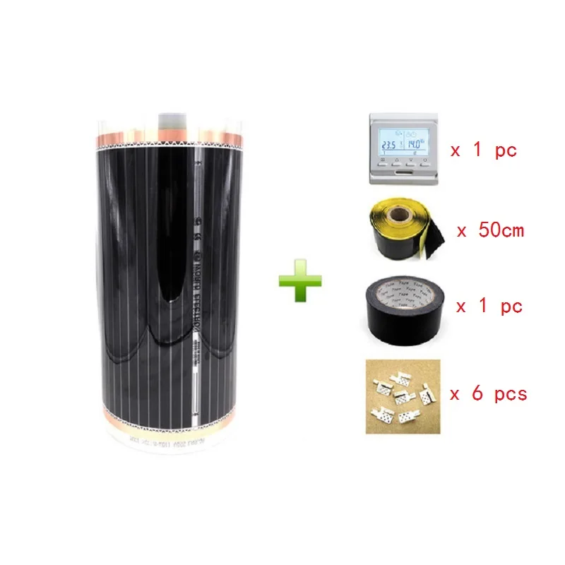 MINCO HEAT 5 квадратных метров электрическая инфракрасная нагревательная пленка 50cmX10m