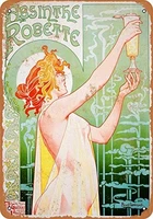 absinthe robette wall plaque sign 8x12 inch