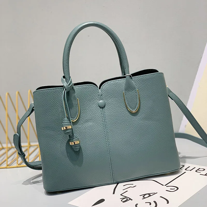 

2021 New Trend Real Cowhide Handbags luxury Handbags high quality casual all-match messenger shoulder bag designer handbags