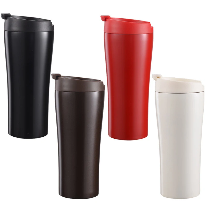 

Hot Sale New Double Wall Stainless Steel Coffee Thermos Cups Mugs Thermal Bottle 500 ml Thermocup Fashion Tumbler Vacuum Flask
