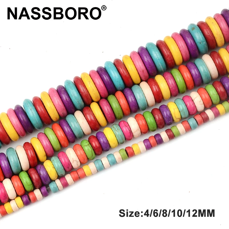 

4mm 6mm 8mm 10mm 12mm Colorful Natural Stone Beads Loose Spacer Beads For Jewelry Making Spacers DIY Jewellry Accessories