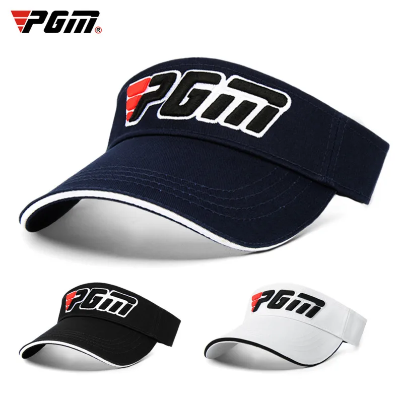 

PGM Golf Hats Men Women Removable Sun Cap Sports Sunscreen Breathable Golf Hats Unisex Empty Top Sun Visor Upgrade