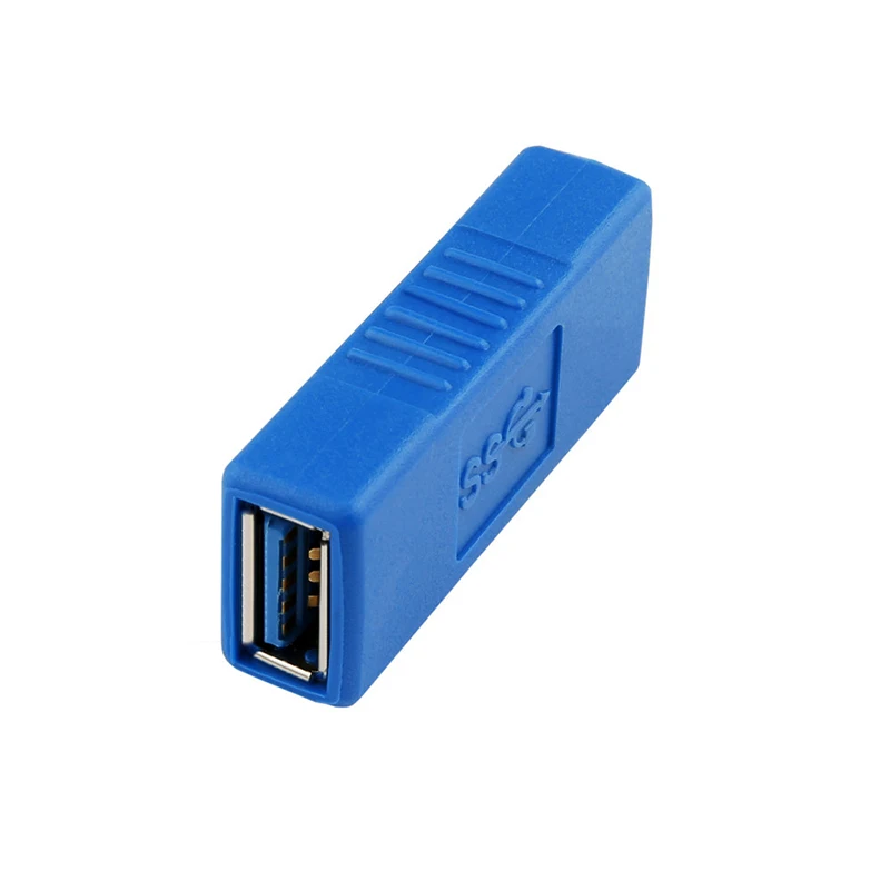 Blue/Black USB 3.0 Type A Female To Adapter Coupler Gender Changer Connector Join two Type-A Connectors |