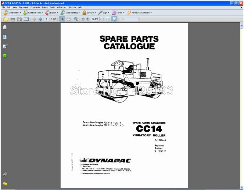 Каталоги и руководства по обслуживанию запасных частей DYNAPAC | Автомобили