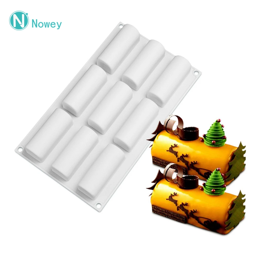 9 изготовленные на станке с длинным Форма силиконовые формы Тирамису десерт