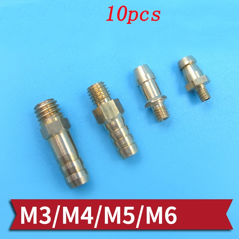 Медная водяная насадка M3 M4 M5 M6 10 шт. латунный смеситель фитинг для труб