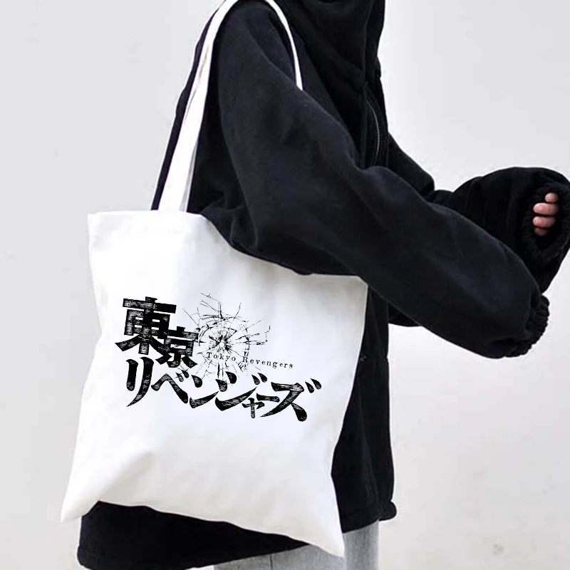 Винтажная Холщовая Сумка Y2k в стиле японского аниме Токио мстители Готическая