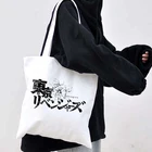 Винтажная Холщовая Сумка Y2k в стиле японского аниме Токио мстители, Готическая женская сумка-тоут в стиле Харадзюку, милая сумка на ремне в стиле панк, сумка для покупок Ulzzang