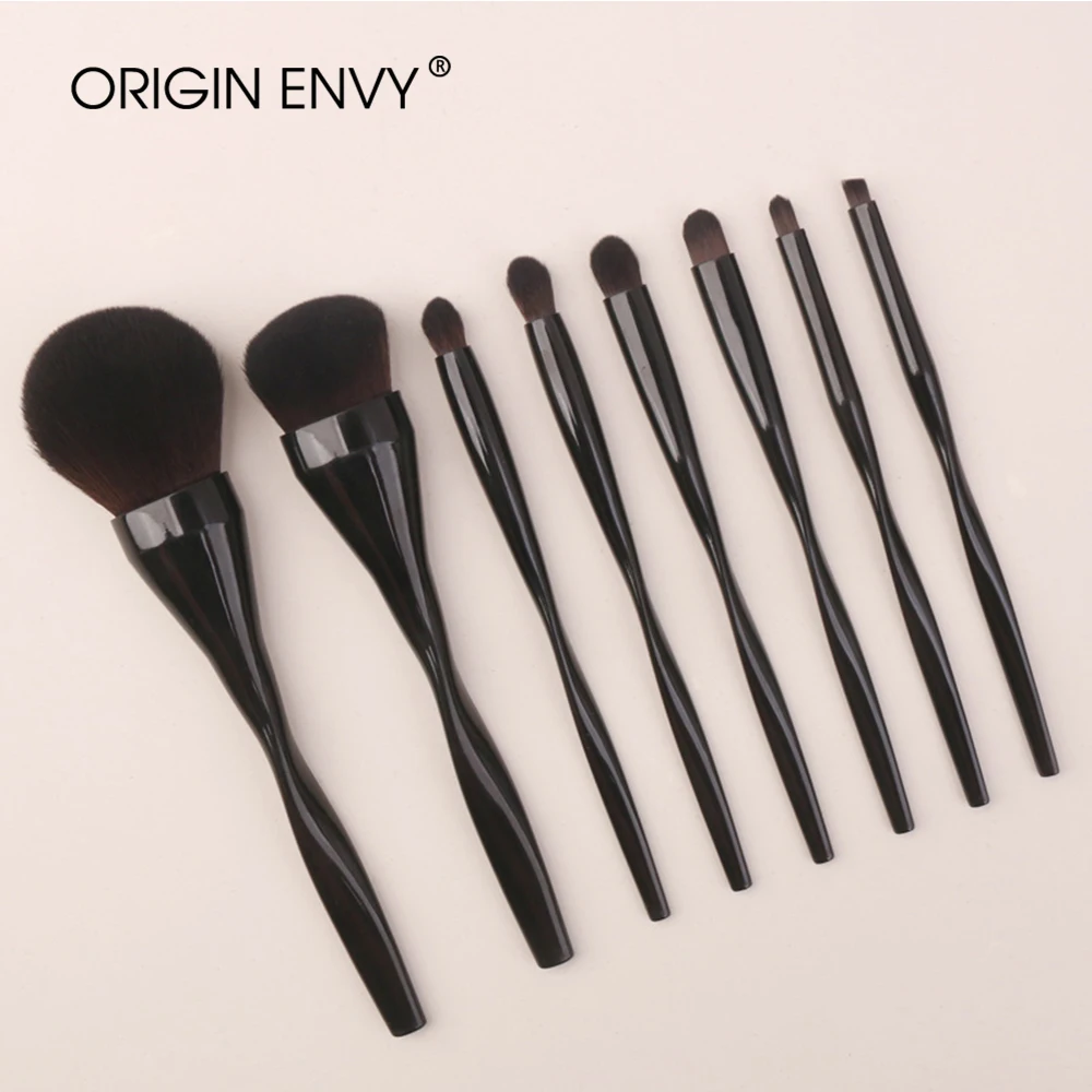 

ORIGIN ENVY 8Pcs Makeup Brushes Set Face Eye Shadow Foundation Powder Eyeliner Eyelash Lip Make Up Brush Beauty Tool with Bag