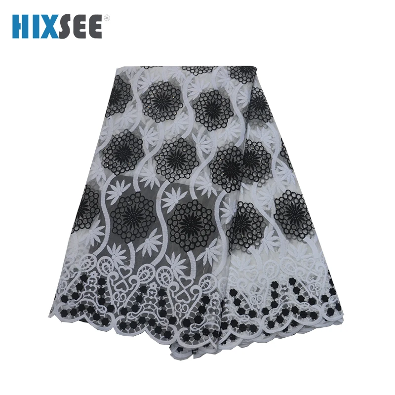 Нигерийская кружевная ткань 2019 высокое качество с блестками Французская