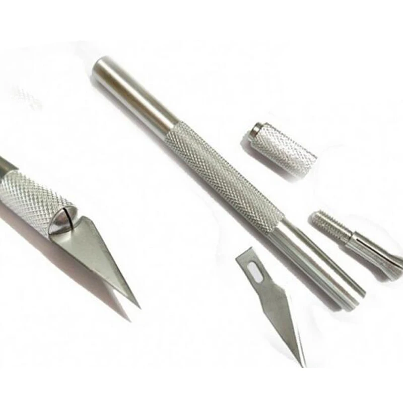 Полностью металлический нож для скульптуры Nine Sea 308 ручки с 5 запасными лезвиями