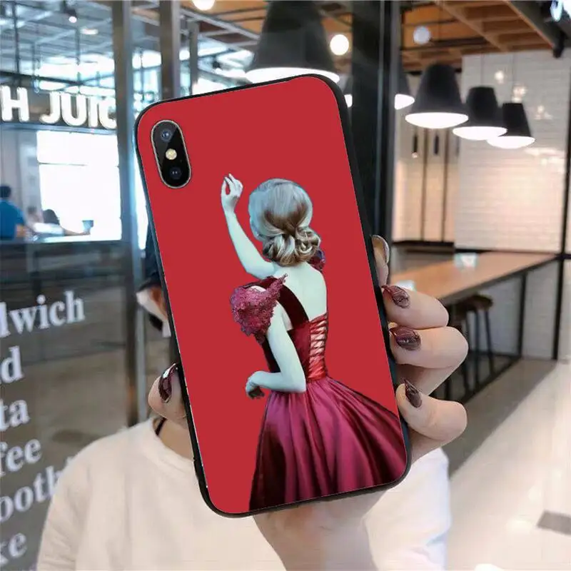 

Fashion cartoon red dress girl Phone Case for iPhone 11 12 pro XS MAX 8 7 6 6S Plus X 5S SE 2020 mini