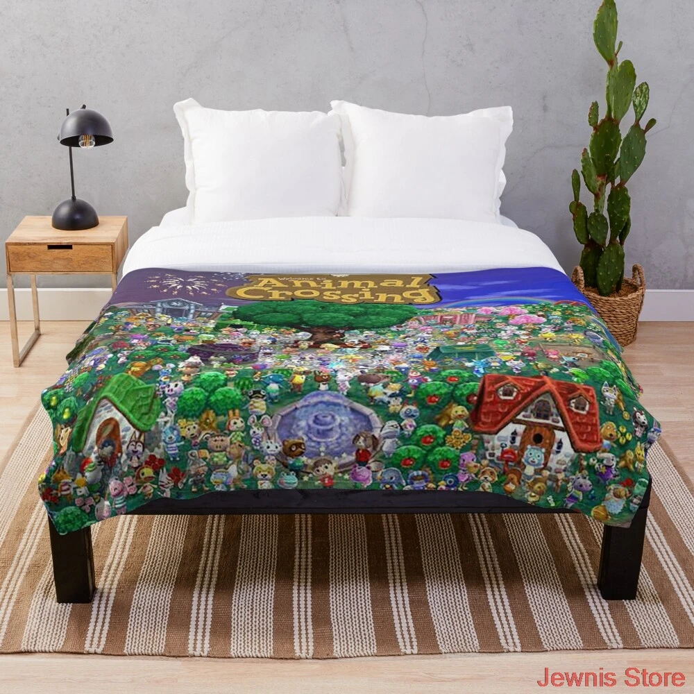 

Animal Crossing Throw Blanket Blanket Throws on Bed/Crib/Couch 150x200CM adult Baby Girls Boys Kids Gift Christmas