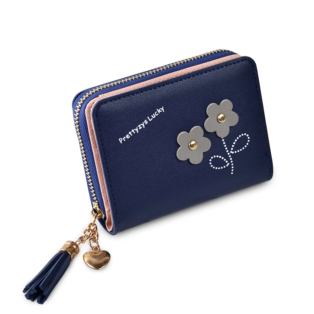 Женская Аппликация из букв с кисточками компактный кожаный бумажник