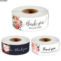 1 roll thank you for your order sticker for envelope sealing label diy hand made thank you sticker decals stationery supply
