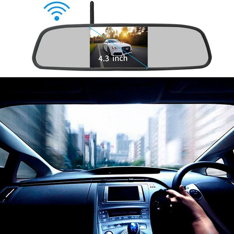 4 3 дюймов Hd Wifi видео видеокамера заднего вида в автомобиле с поддержкой
