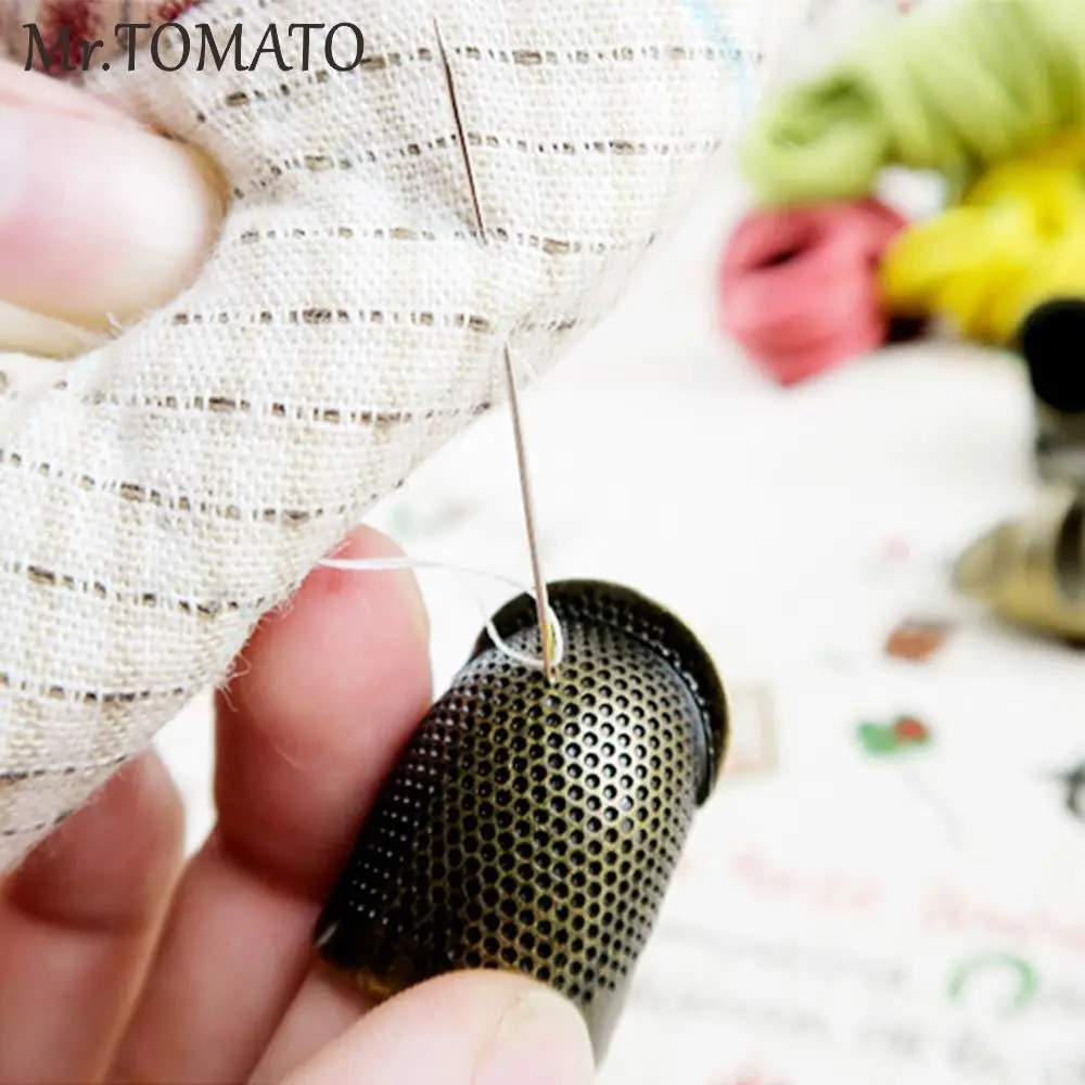 Защитное кольцо для пальцев ручной работы металлическое наперсток игл кожаное