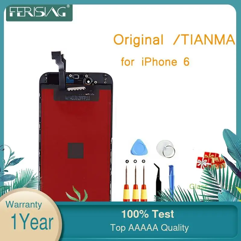 I6 OEM/TIANMA ЖК-дисплей для iphone 6 6G заводской A + ЖК-экран дисплей Запчасти стеклянная