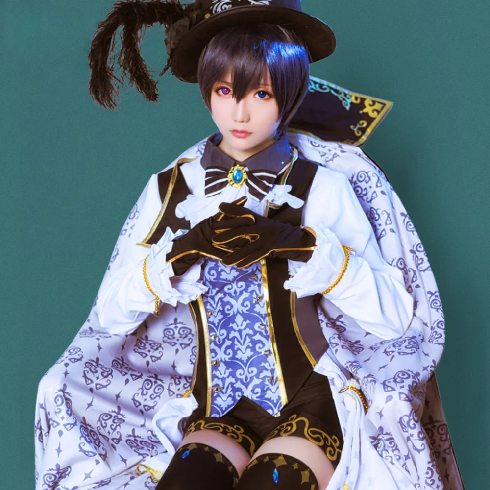 Black Butler Sun Awake Anime Ciel Phantomhive Cosplay Yume Halloween Masquerade Party costumes With Good Quality suit dress |