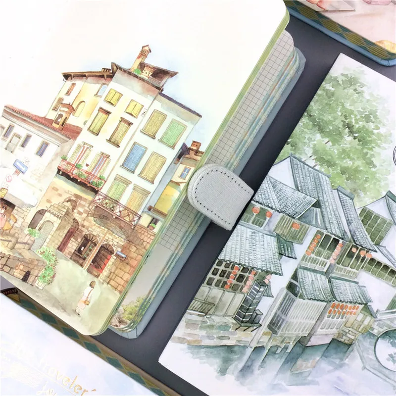 Маленький новый ручной счет 32K цветная страница магнитная пряжка чистый блокнот