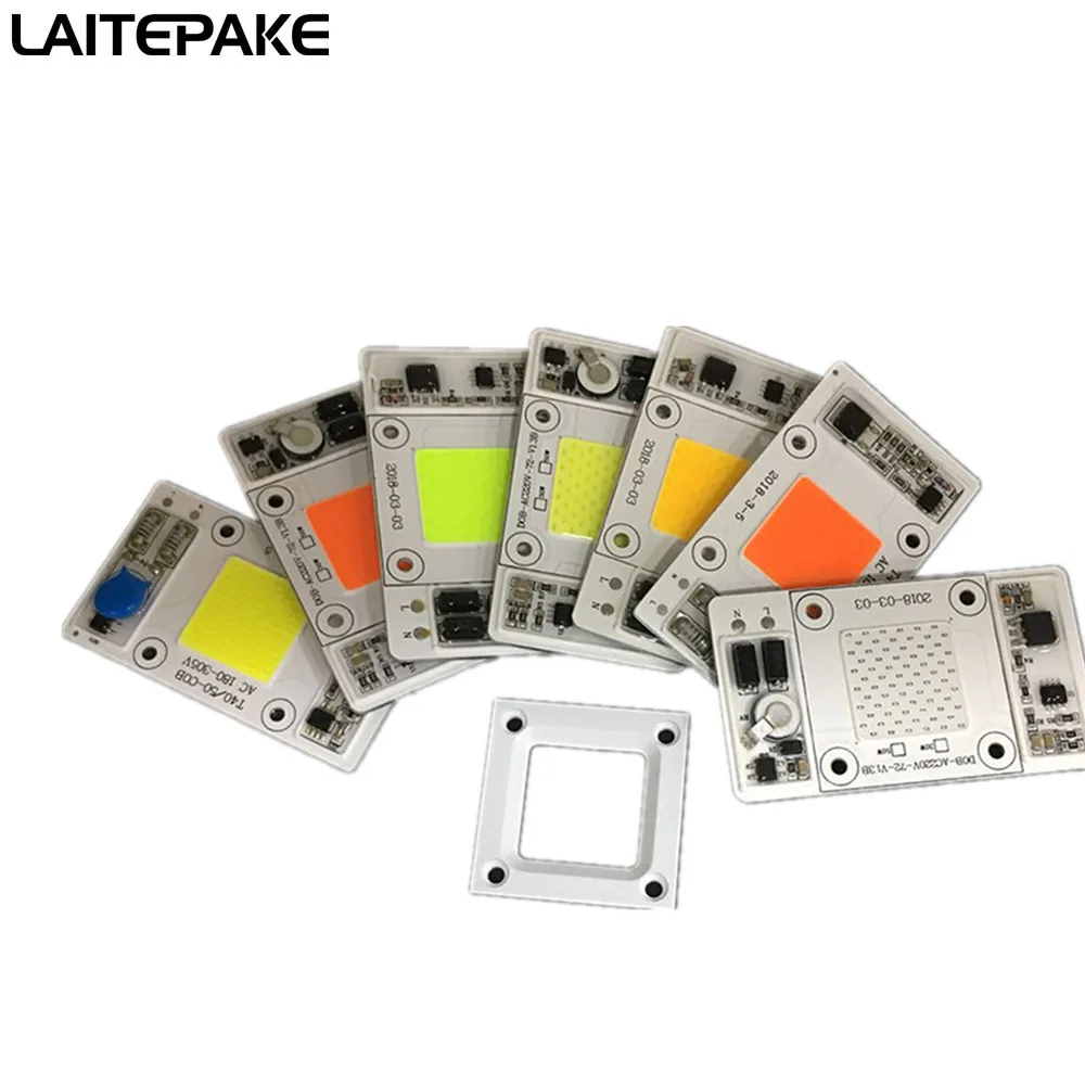 Светодиодный светящийся чип 50 Вт пять спектров переменного тока 180 300 В для