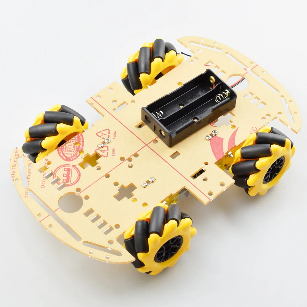 Самый дешевый всенаправленный робот-шасси 4WD Mecanum с 4 двигателями TT для Arduino Raspberry Pi